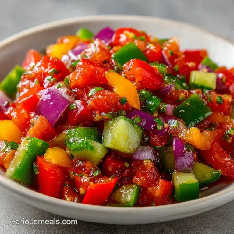 Bright red tomatoes and yellow peppers arranged in a white ceramic bowl with a sprinkle of fresh green parsley.
