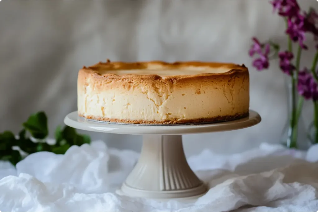  Whole Japanese cheesecake, illustrating one of the most popular cheesecake choices.