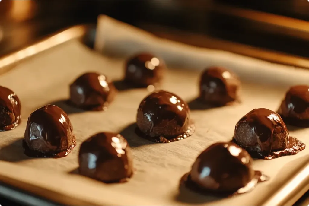 Double chunk chocolate cookie dough ready to bake.