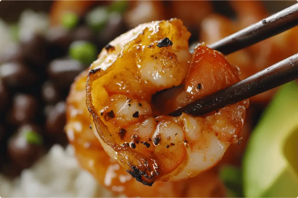 grilled shrimp with Tex-Mex spices.